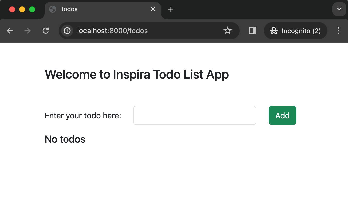 Inspira ToDo app